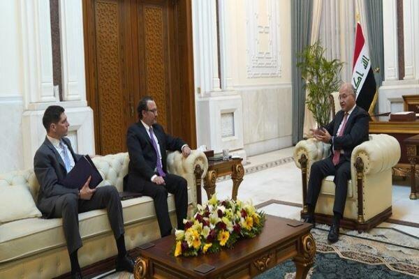 معاون وزیر خارجه آمریکا با برهم صالح ملاقات کرد