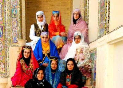 تصاویر زیبا از لباس های فاخر ایرانی در موزه لباس شیراز